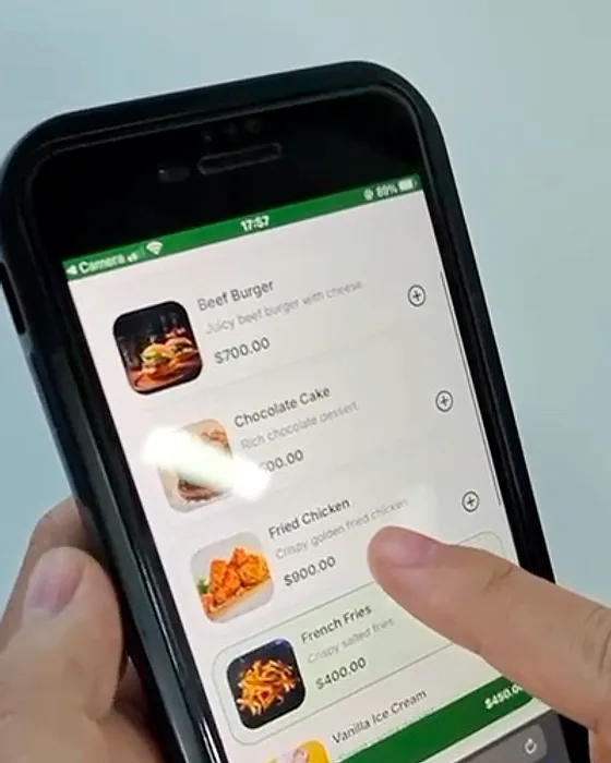 Order from the table: Guests scan the table QR and browse the menu with photos — no app to install.